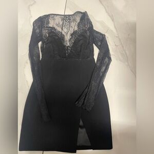 Stylestalker Black Lace Long‎ Sleeve Dress